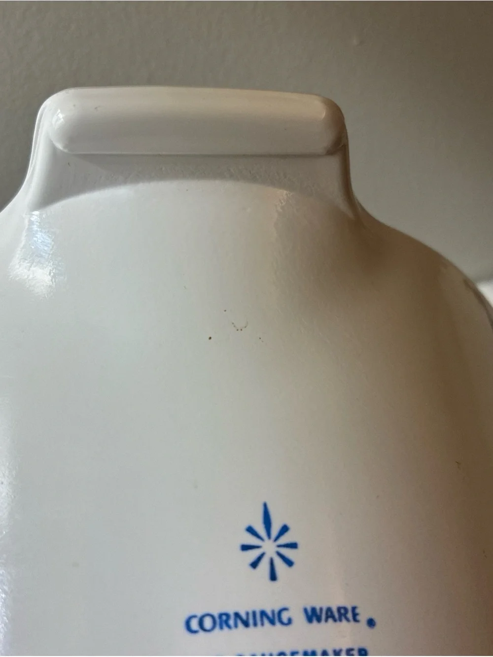 CORNING WARE Blue Cornflower 2 qt Measuring Cup Sauce Maker & Handle Vintage